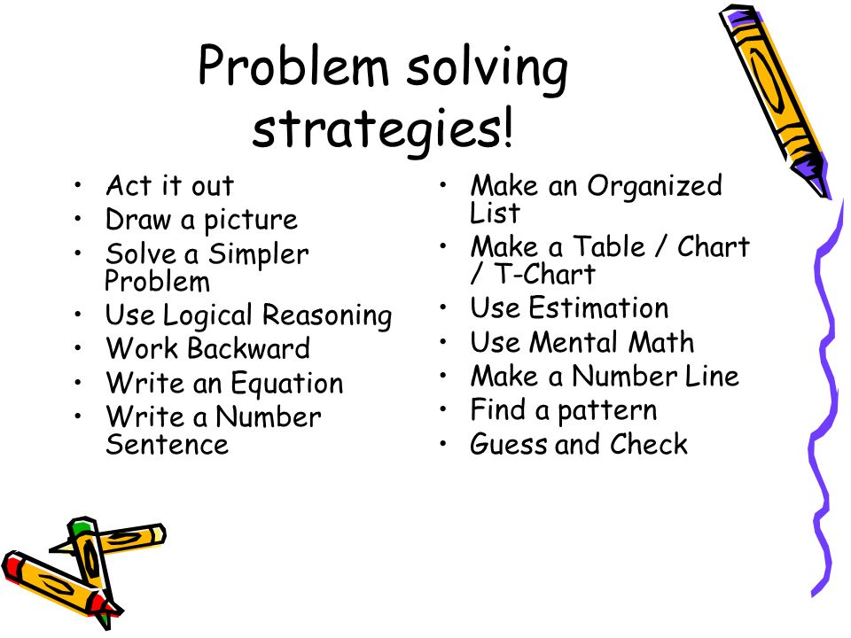 problem solving table strategy problem solving table strategy